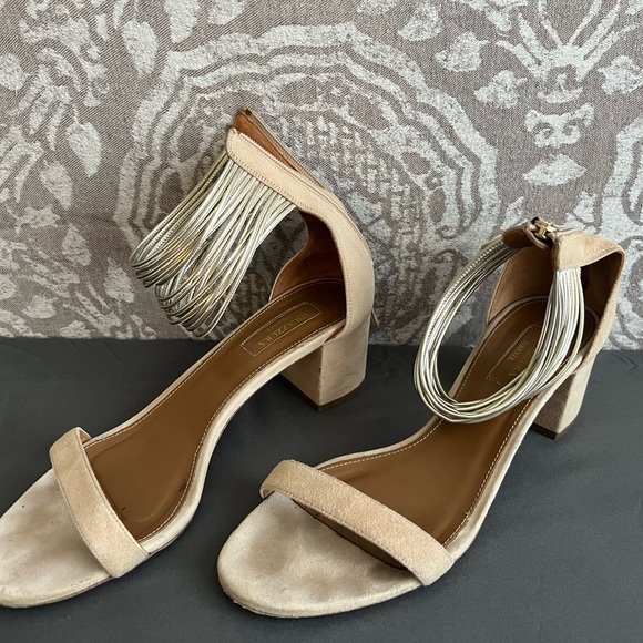 Aquazzura block heel sandals, pre-owned, size 9 US - Picture 3 of 6